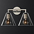 Бра RH Utilitaire Funnel Shade Double Sconce Silver