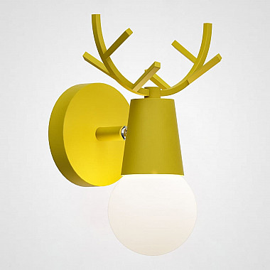 Бра с рожками DEER A Yellow