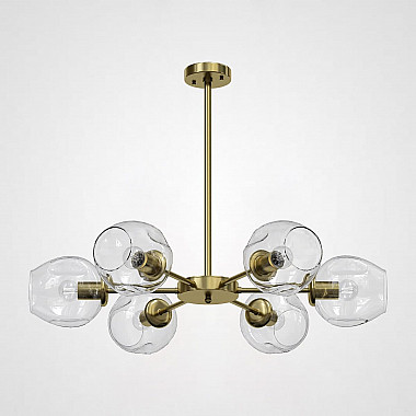 Люстра на штанге MARINE B 6 Gold/Transparent
