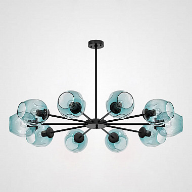 Люстра на штанге MARINE B 12 lamps Black/Blue