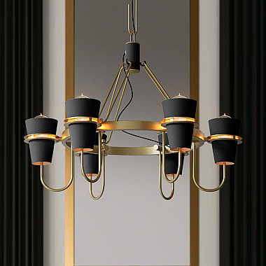 Подвесная люстра REINAR B D78 Black