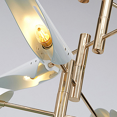 Люстра Cross cable no 407 D145 6 lights White