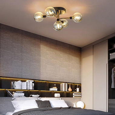 Подвесная люстра NEXO 9 Прозрачный, Золото