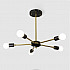 Люстра на штанге SPUTNIK D55 Gold/Black base