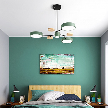 Люстра на штанге MEADE 5 lamps White