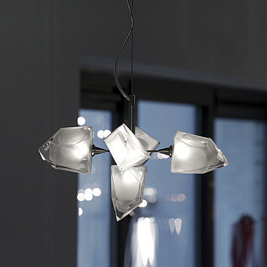 Люстра на штанге ICE 13 lamps Gold