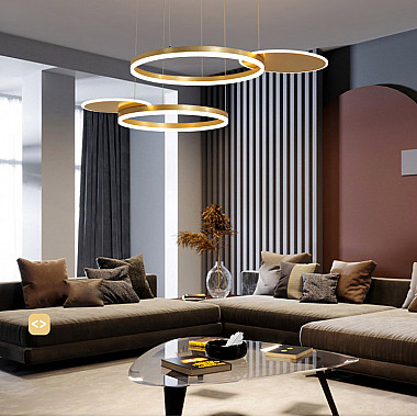 Подвесная люстра MEDEA CH D80 Gold 3000, 4000, 5000