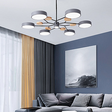 Люстра на штанге MEADE 5 lamps White