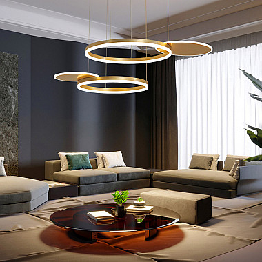 Подвесная люстра MEDEA CH D80 Gold 3000, 4000, 5000