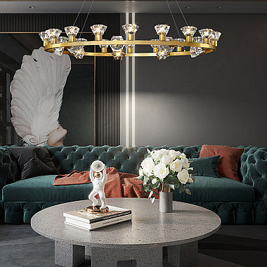 Подвесная люстра KENDRA CH D63 Gold