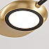 Люстра на штанге INGEL D110 8 lamps Black/Gold