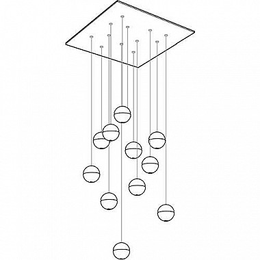 Boccia 14.11 Eleven Square Люстра Подвесная