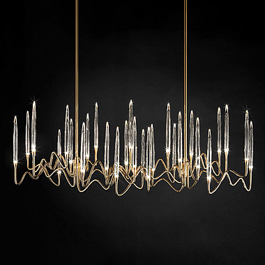 Люстра Long Chandelier Gold L120 by Il Pezzo Mancante