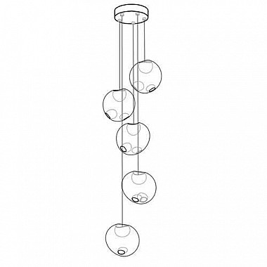 Boccia 28.5 Five Random Люстра Подвесная