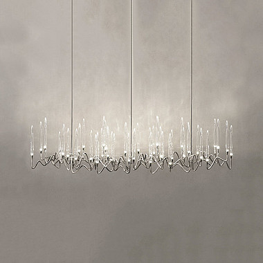 Люстра Long Chandelier Nickel L120 by Il Pezzo Mancante