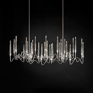 Люстра Long Chandelier Nickel L100 by Il Pezzo Mancante