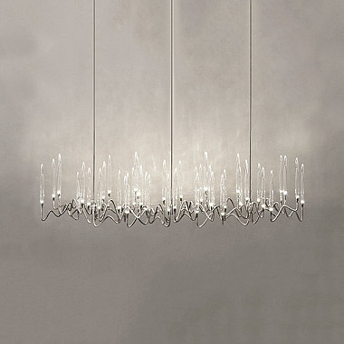 Люстра Long Chandelier Nickel L100 by Il Pezzo Mancante