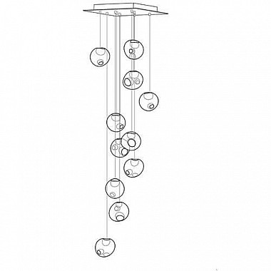Boccia 28.11 Eleven Square Люстра Подвесная