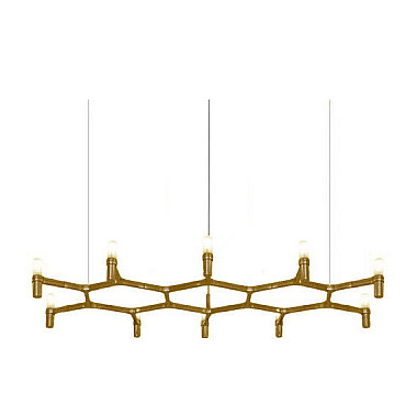 Люстра Crown Plana Mega L140 Gold by Nemo