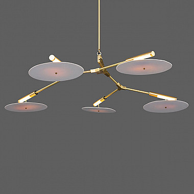 Branching Disc 5 Gold Lindsey Adelman