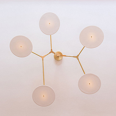 Branching Disc 5 Gold Lindsey Adelman