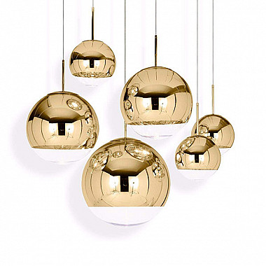 Люстра Mirror Ball Gold D15/30/35