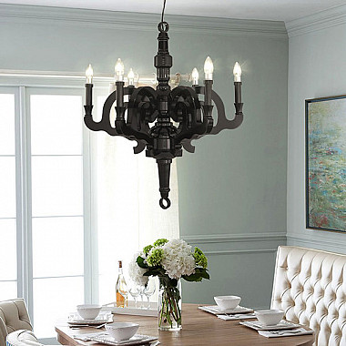 Люстра Moooi Black Paper Chandelier D70