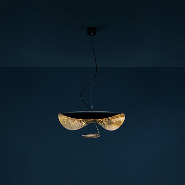 Подвесной светильник Catellani & Smith Lederam Manta S1 black-gold L