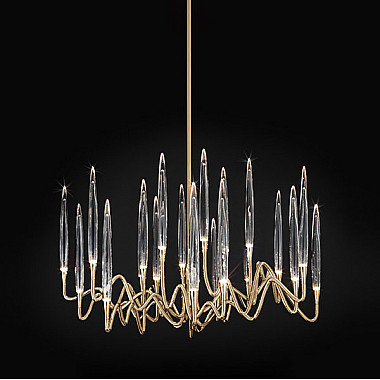Люстра Round Chandelier Gold D70 by Il Pezzo Mancante