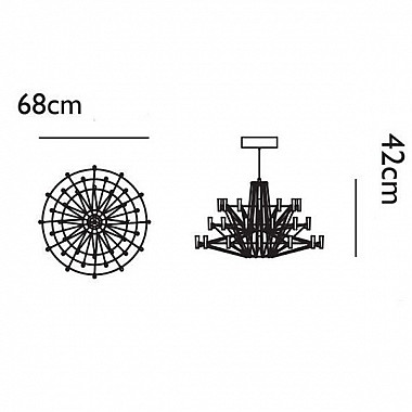 Люстра Moooi Coppelia Small D85 Nickel