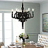 Люстра Moooi Black Paper Chandelier D90