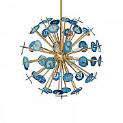 Люстра Agate Burst Chandelier Blue D60