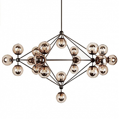 Люстра Modo Chandelier 21 Globes Chrome Roll & Hill