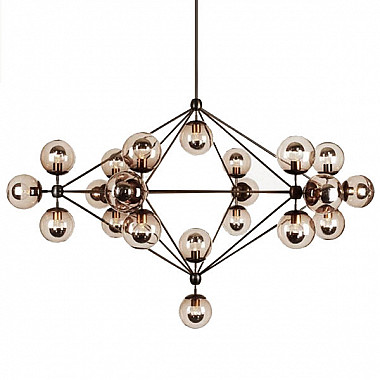 Люстра Modo Chandelier 21 Globes Chrome Roll & Hill