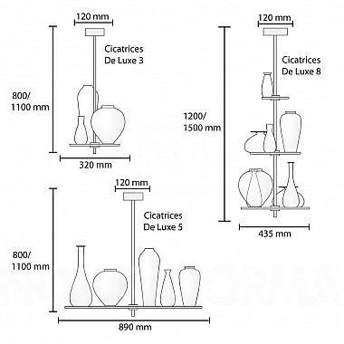 Люстра Flos Cicatrices De Luxe 8