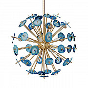 Люстра Agate Burst Chandelier Blue D80