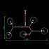 Люстра Branching Bubbles 5 Nickel by Lindsey Adelman