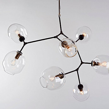 Люстра Branching Bubbles 7 Vertical Black by Lindsey Adelman