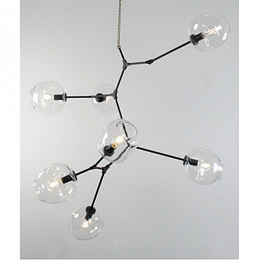 Люстра Branching Bubbles 7 Vertical Black by Lindsey Adelman