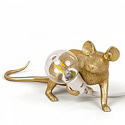 Big Mouse Lamp #3 Gold H16 Настольная Лампа Мышь