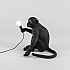 Monkey Table Lamp Black Лампа Настольная