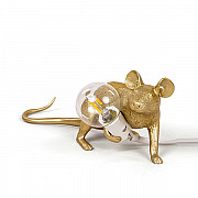 Mouse Lamp #3 Gold H8 Настольная Лампа Мышь
