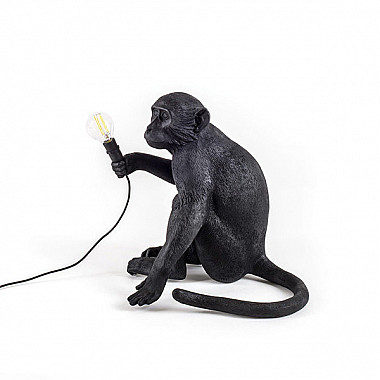 Monkey Table Lamp Black Лампа Настольная