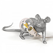 Big Mouse Lamp #3 Silver H16 Настольная Лампа Мышь