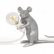 Mouse Lamp #2 Silver H12 Настольная Лампа Мышь