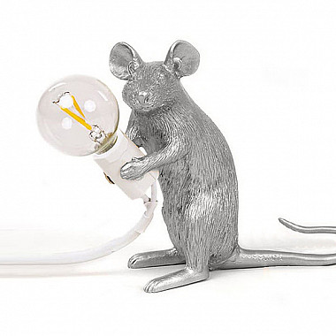 Mouse Lamp #2 Silver H12 Настольная Лампа Мышь