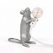 Mouse Lamp #1 Silver H15 Настольная Лампа Мышь