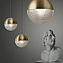 Lens Flair Table Lamp by Lee Broоm Gold
