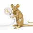 Mouse Lamp #2 Gold H12 Настольная Лампа Мышь