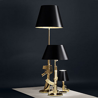 Настольная лампа Flos Guns Bedside Gold by Philippe Starck